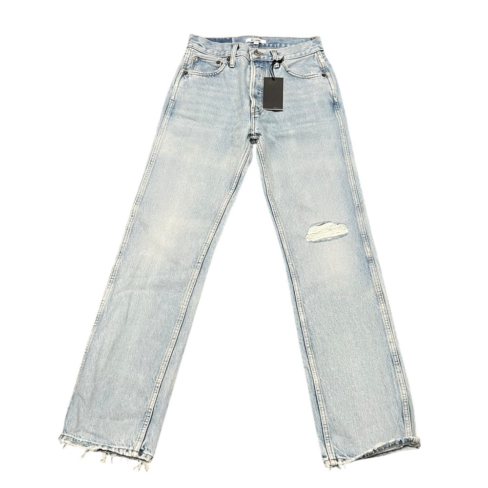NWT REDONE 90s High Rise Loose Distressed Jeans size 26
